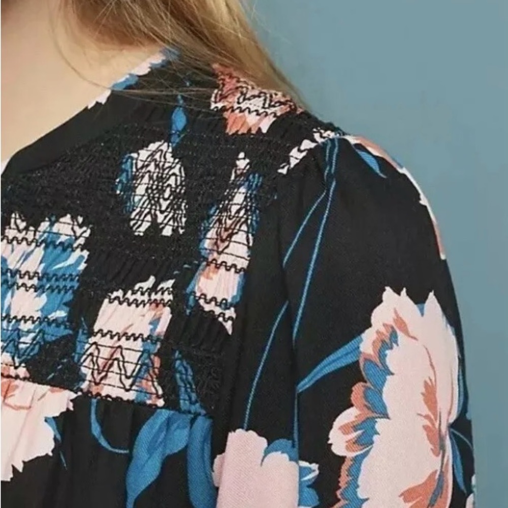 Maeve by Anthropologie Ragonda Tunic Dress with Rich Floral Pattern - Picture 4 of 13